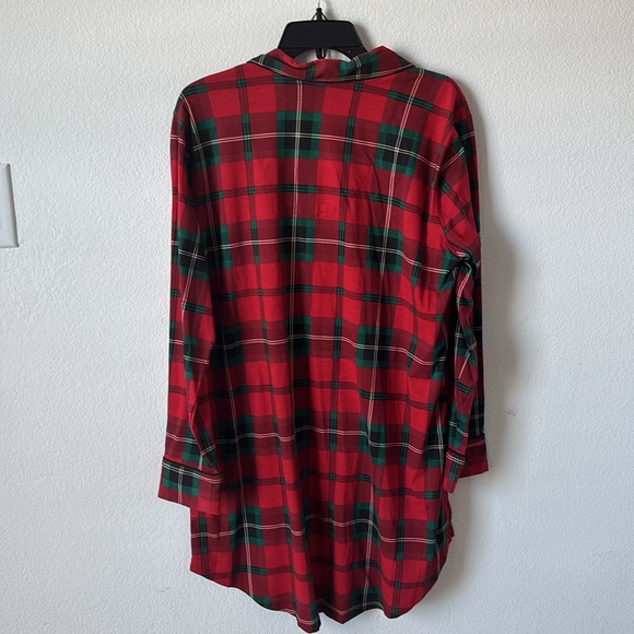 Ralph Lauren Plaid Herringbone Twill Sleep Shirt in L - Picture 9 of 10